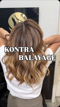 Kontra balayage sa toplim caramel prelivima